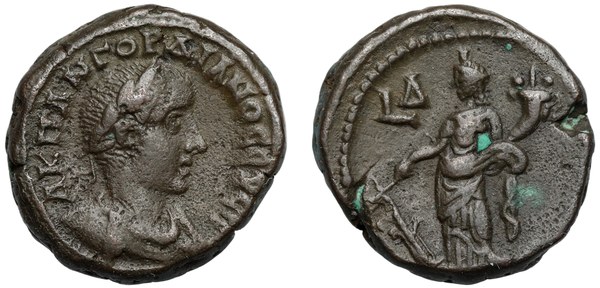 Tetradrachma Gordiana III. z Alexandrie, 4. rok vlády (240/241)