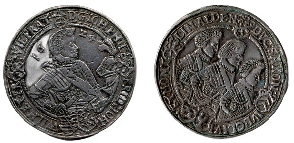 Sasko-Altenbursko, tolar čtyř bratrů 1624, Saalfeld