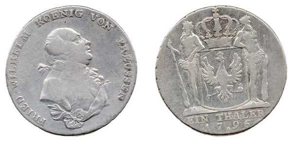 Tolar Fridricha Viléma II. Pruského, Berlín 1796 A