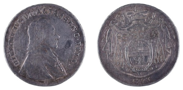Tolar Jeronýma z Colloreda, Salcburk 1773 M