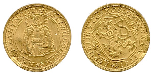 Československo, svatováclavský dukát 1923