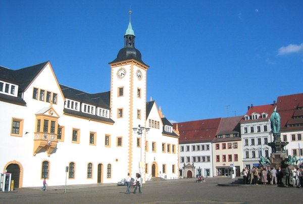 Radnice na Horním náměstí ve Freibergu