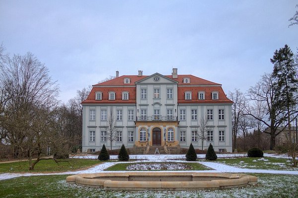 Zámek Güldengossa u Lipska, sídlo firmy Geiger Edelmetalle