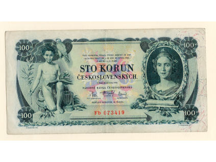 Československo – 100 Korun 1931 S. Fb