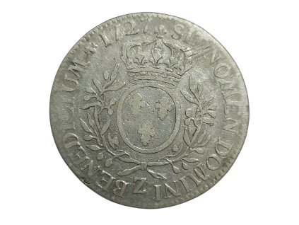 Francie, 1 Ecu 1727 Z,Ludvík XV, Grenoble