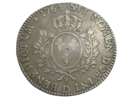 Francie, 1 Ecu 1764,Ludvík XV, Lyon