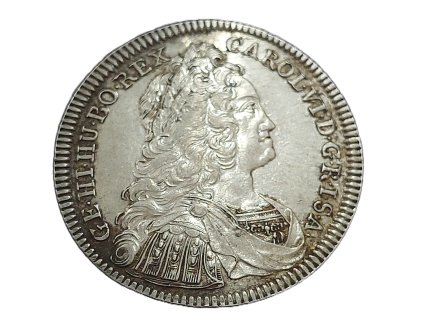 1/2 Tolar Karel VI. 1733 Hall