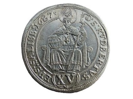 XV krejcar 1687 Johann Ernst von Thun Salcburk