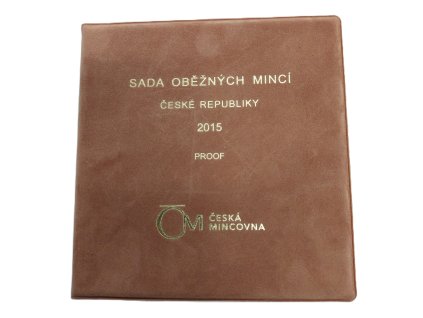 Sada oběžných mincí 2015 proof - semišová etue
