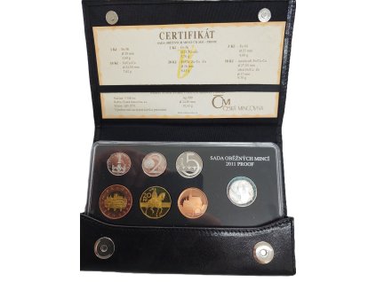 Sada oběžných mincí 2011 proof - kožená etue