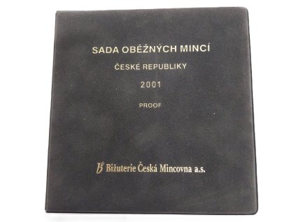 Sada oběžných mincí 2001 proof - semišová etue