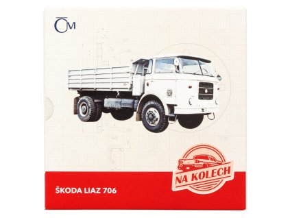 Stříbrná mince Na kolech - Nákladní automobil Škoda LIAZ 706 proof
