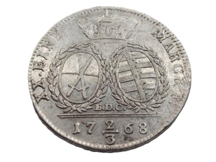 stribrny 2 3 tolaru 1768 fridrich e d c august sasko 206993156
