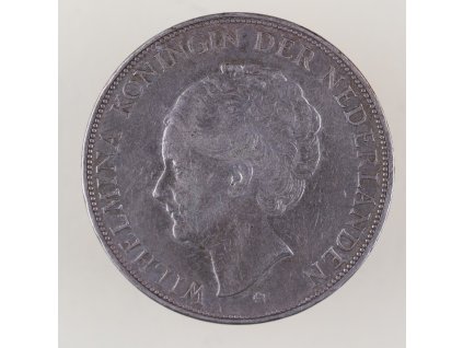 Nizozemsko 2½ gulden 1930 – královna Vilemína