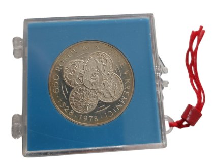 50 Kčs 1978 – 650 let mincovny v Kremnici PROOF, původní etue