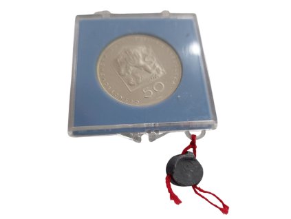 50 Kčs 1971 – 50 let KSČ PROOF, původní etue
