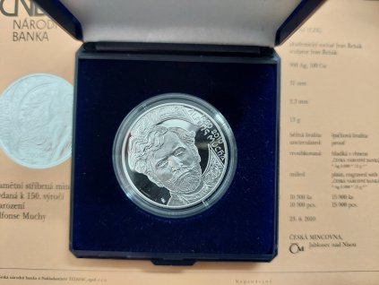 200 Kč 2010 – 150. výročí narození Alfonse Muchy, Proof