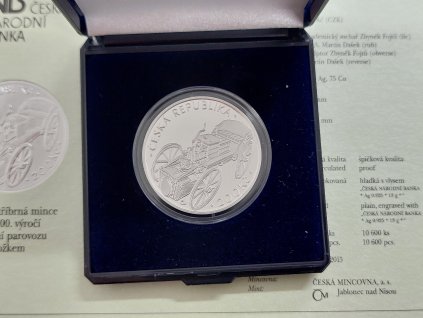 200 Kč 2015 – 200. výročí představení parovozu Josefem Božkem, Proof
