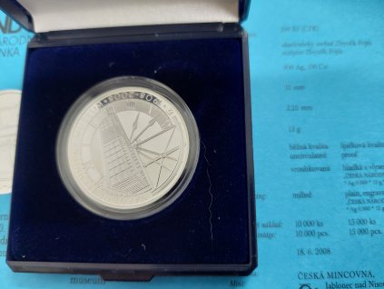200 Kč 2008 – 100. výročí založení Národního technického muzea Proof