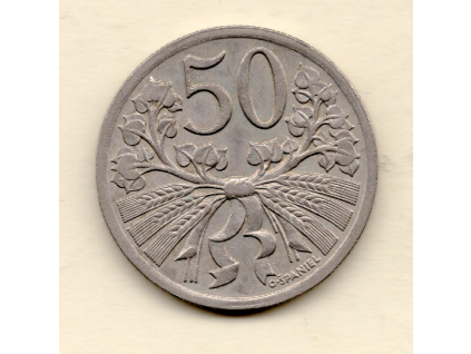 50 Haléř 1927 Vzácný ročník
