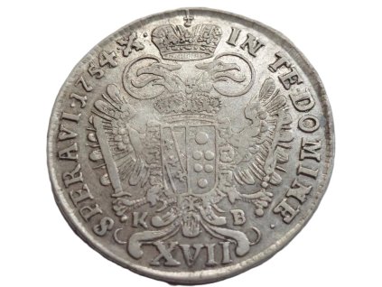 stribrny xvii 17 krejcar 1754 kb frantisek lotrinsky 213923372