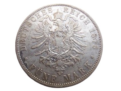 stribrna 5 marka 1875 d bavorsko 226723545