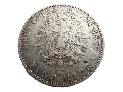 stribrna 5 marka 1876 ludwig iii hessen 226724143