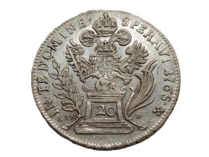 stribrny 20 krejcar 1765 bg evm d 1772 frantisek lotrinsky pekny 217169184