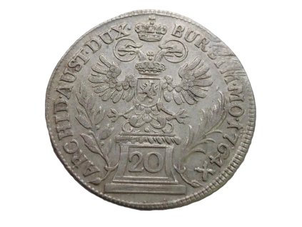 stribrny 20 krejcar marie terezie 1764 praha 216242839