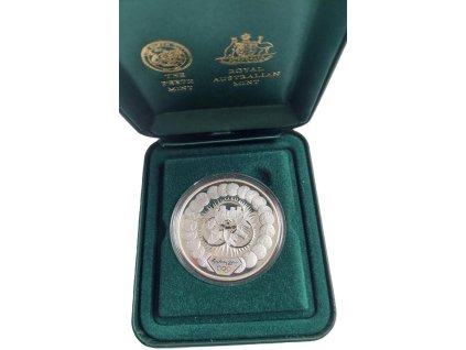 australie stribrny 5 dollar 2000 proof olympiada sydney v etui 204437374