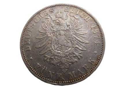 stribrna 5 marka 1874 wilhelm i prusko 226727689