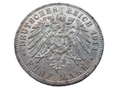 stribrna 5 marka 1913 a wilhelm ii cisar v uniforme 221575663
