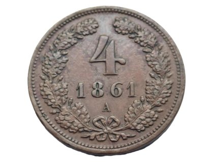 4 krejcar frantisek josef i 1861 a 223933808