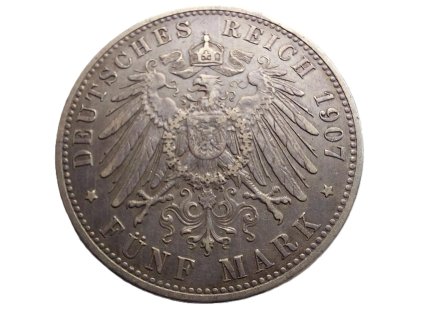 stribrna 5 marka 1907 d otto bavorsko 226727177