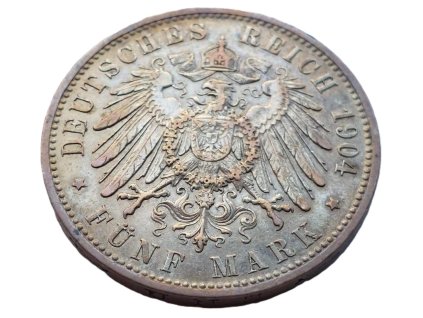 stribrna 5 marka 1904 d bavorsko 221572961