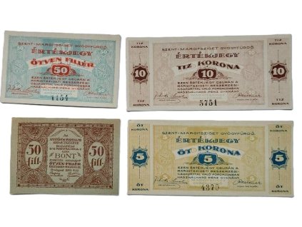 nouzove bankovky madarsko 2y 50 filleru 5 10 korona 207797962
