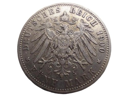 stribrna 5 marka 1900 d otto bavorsko 226726284
