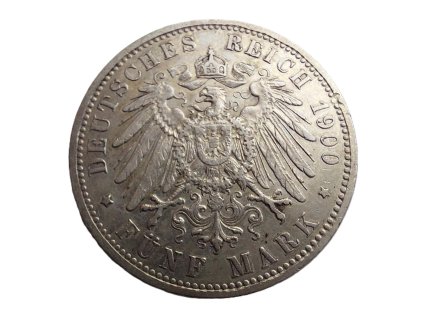 stribrna 5 marka 1900 a wilhelm ii prusko 226725048