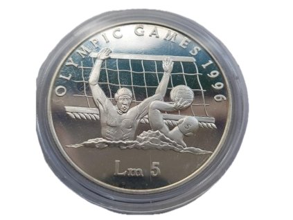 Malta 5 Liri 1996 – Olympijské hry Atlanta (vodní pólo)