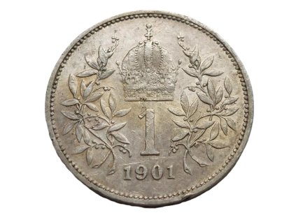 stribrna 1 koruna 1901 bz frantisek josef i pekna 214005988