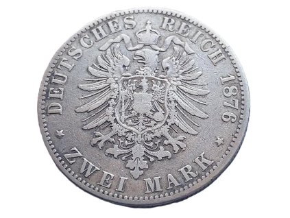 2 marka prusko 1876 a wilhelm 224814442