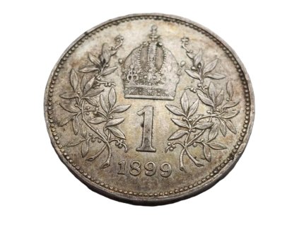 stribrna 1 koruna 1899 bz frantisek josef i pekna 214005550