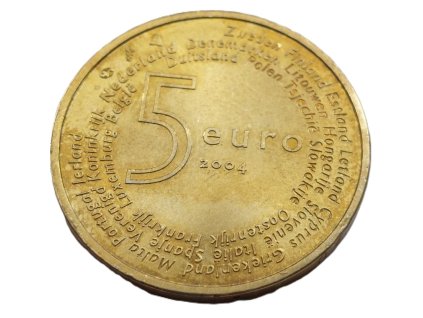 stribrne pozlacene 5 euro nizozemi 2004 clenove evropske unie 196727151