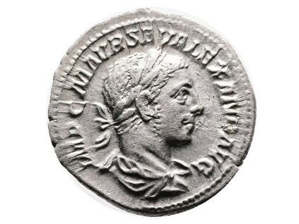 Severus Alexander – Denár s personifikací Virtus, Řím, 231–235 n. l.