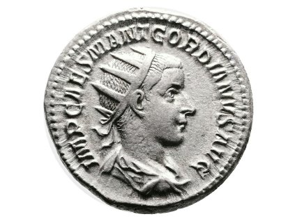 Římská říše Gordian III. - Antoninian s bohem Virtus, Řím, 238–239 n. l.