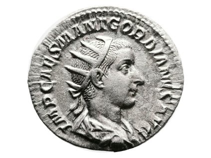 Římská říše Gordian III. - Antoninian s motivem Jupitera ochránce (238 n. l.)