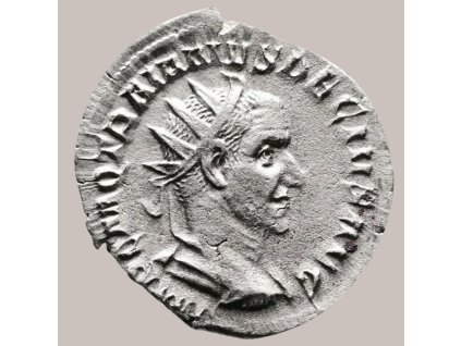 Římská říše - Antoninián Traianus Decius s alegorií provincií Pannonie (250–251 n. l.)