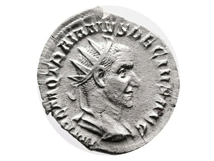 Římská říše - Antoninián Trajanus Decius s alegorií provincií Pannonie (250–251 n. l.)