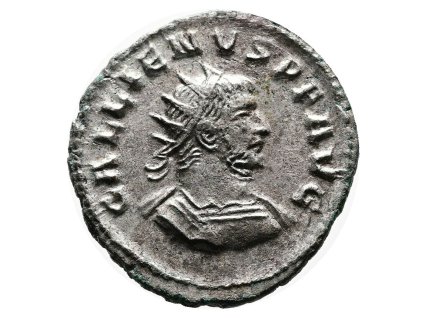Římská říše - Antoninián Gallienus s bohyní spravedlnosti Aequitas (262–264 n. l.)