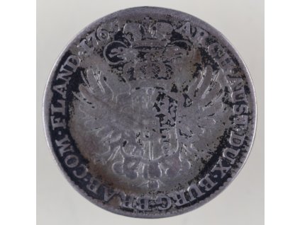 Křížový 1/2 Tolar 1765 Brusel Marie Terezie